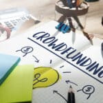 Crowdfunding Money Business Bulb Graphic Concept