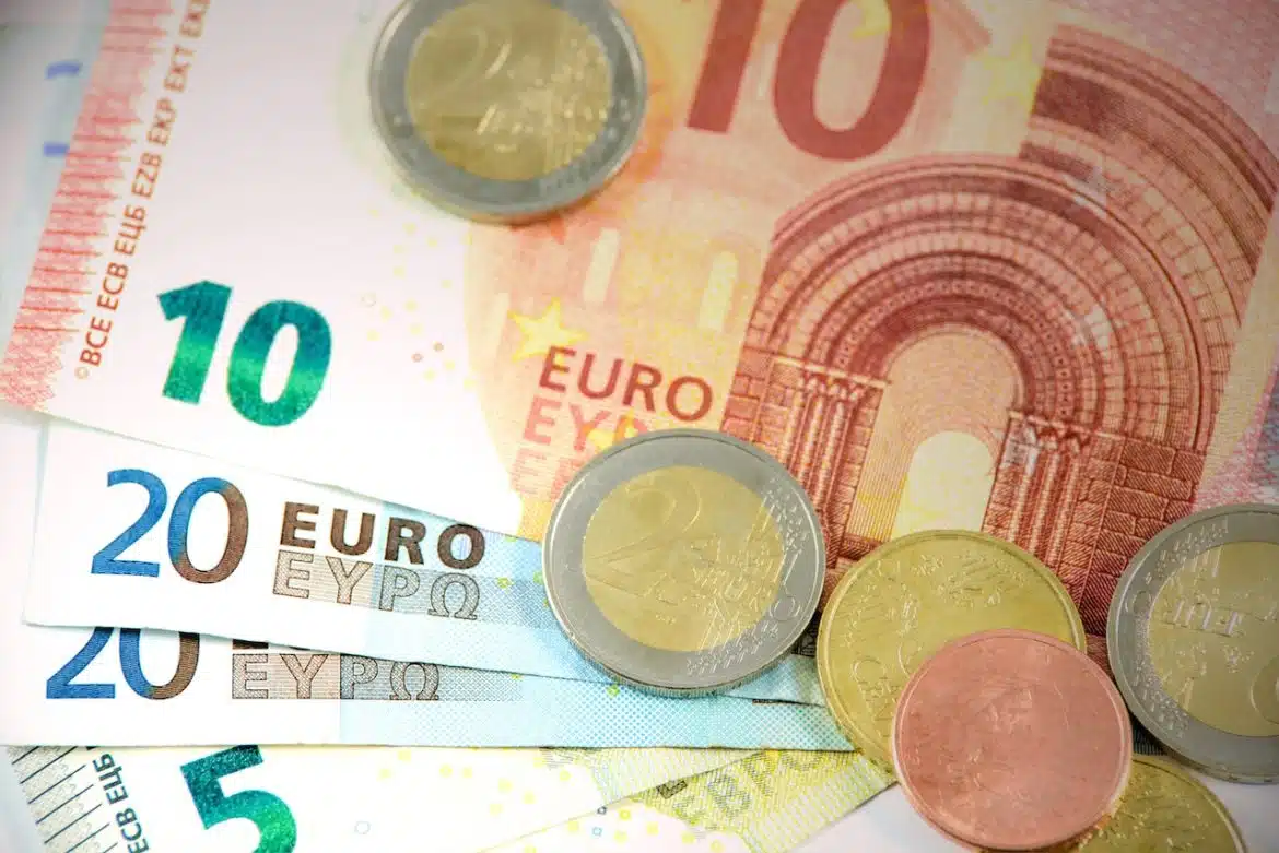 billets et pièces en euro