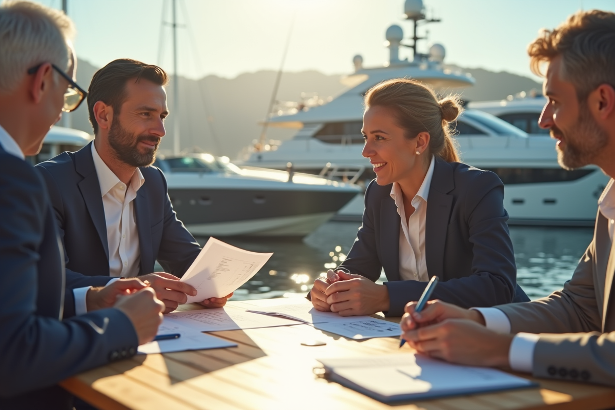 Conseiller financier discutant d