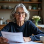 Retraite : comprendre le RCI pour préparer sa retraite en France Femme française retraitée examinant des papiers de retraite