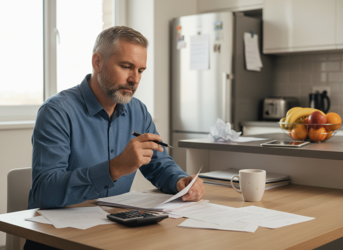 Homme d'affaires en réunion à la maison