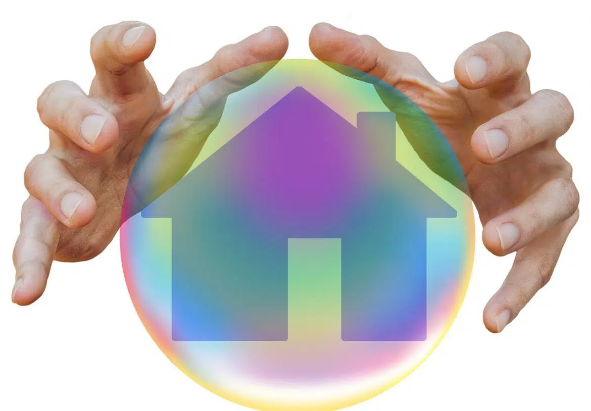 Maison dans une bulle